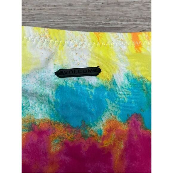 Volcom Sun Tripp Swim Bottom Tie Dye Scream Magenta Women’s Size Large NWT - Picture 7 of 7